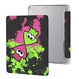 スプラトゥーン Ipad ケース スマートカバー 手帳型 おしゃれ 保護カバー iPad 第5/6世代 (2017/2018年) ケース Ipad Air3 & Pro (10.5in）ケース IPAD 10世代（10.9in）ケース ペンシル収納付き 三つ折 スタンド機能 耐衝撃 全面保護