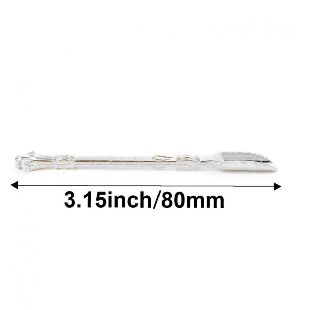 Mini Cucchiai Da Tabacco Da Fiuto - 4 Pezzi Multicolore, 80mm, Con Anello Per Collana O Portachiavi