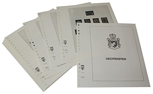Feuilles pré-imprimées Liechtenstein LINDNER 1972-1984 pour album de philatélie