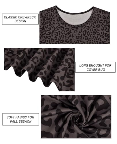 Image of CARCOS Plus Size Tops for Women Color Block Flower /Striped /Camo Crew Neck Long Sleeve Tee Shirt
