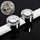 Qiilu Motorrad Uhr, Lenkerhalterung Uhr, 7/8 1 Motorrad Lenkerhalterung Uhr Zifferblatt Uhr 0026 Thermometer Temp Weiß