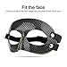 Fnacuody Basketball Training Mask Sports Face Mask Fitness Athletic Facial Cover Football Nose Guards Shield for Children Teenagers Women Men Wrestling(Black 1)