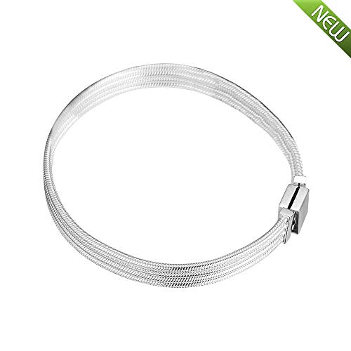 Bracelet multi serpent argent 925 bijoux charms DIY printemps - 2