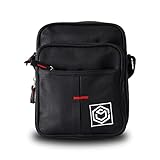 Bolso Hombre Bandolera, Bag Urban Con Cremalleras Y Bolsillos. Mariconera para cintura u hombro. Perfecta para Regalo, Pequeño Bolsito Casual Color Negro, Para Pecho O Cintura.
