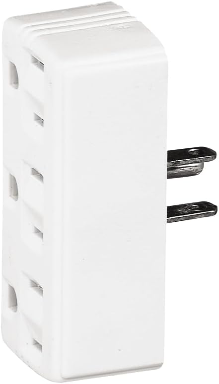 Eaton's Wiring Devices 1147W-BOX Eaton 15-Amp 2-Pole 3-Wire 125V Three Outlet Tap Single Receptaclewhite