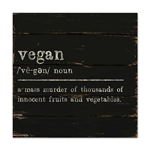 Alioyoit Decorative Wooden Pallet Sign Funny Word Definition Retro Rustic