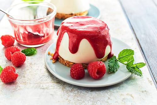 RUF Panna Cotta ohne Kochen, traditionelles italienisches Dessert zum Servieren mit Fruchtsoße im Glas oder gestürzt, für Buffet oder Menü, Großpackung, 1x1000g