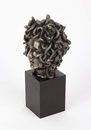 Figura de cabeza de Medusa en busto de resina miniatura 2