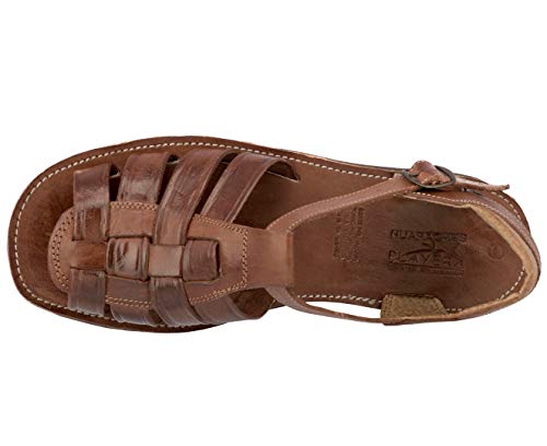 Cowboy Professional Men's 011 Chedron Authentic Mexican Huaraches Real Leather Buckle Open Toe3