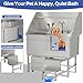KEIKI 50-Inch Dog Washing Station, 304 Stainless Steel Dog Bathing Station, Dog Bathtub for Large,Medium,Small Pets