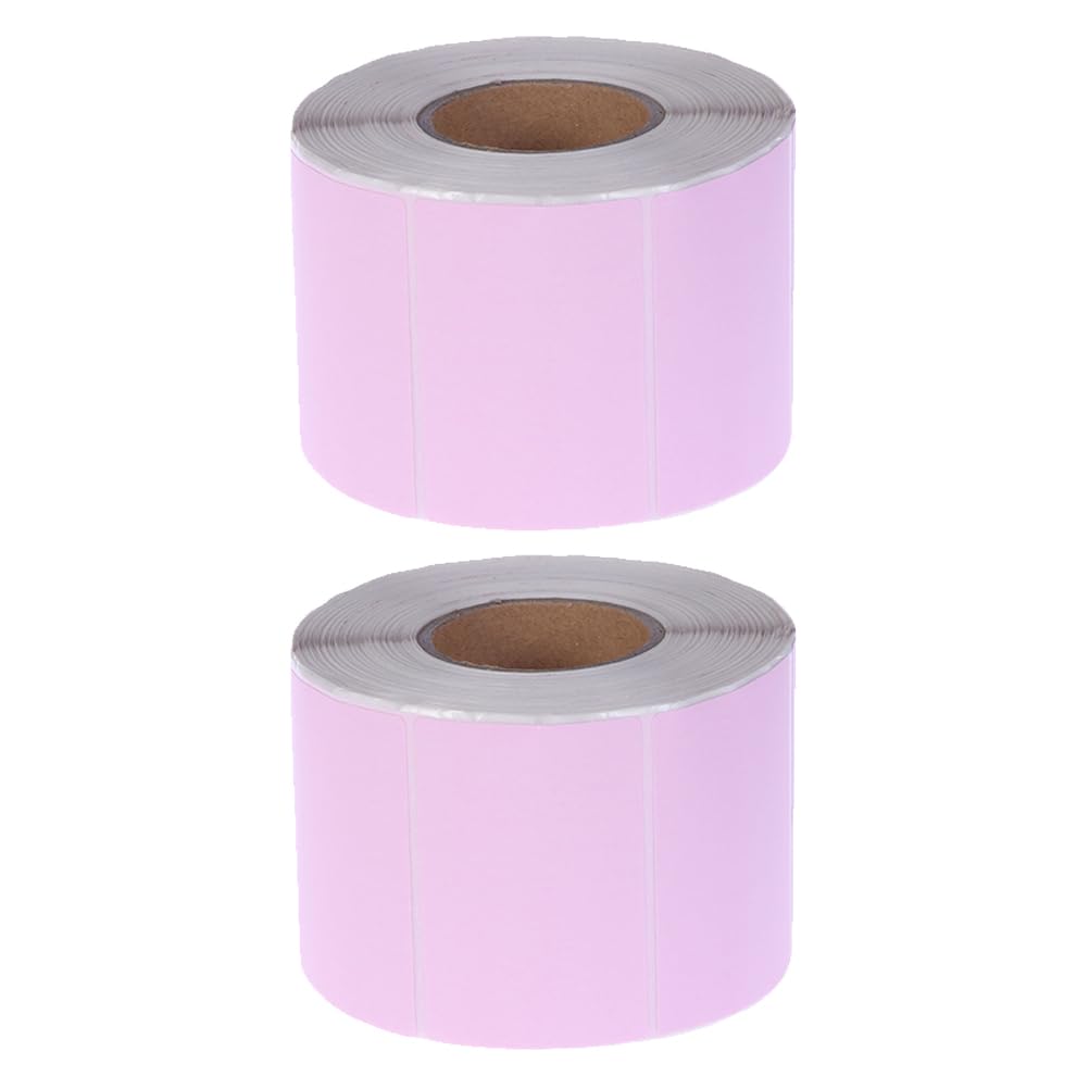 Didiseaon 2 Etichette Termiche Autoadesive Rosa per Spedizioni e Organizzazione Resistenti Macchie Compatibili con Stampanti Termiche e Scrivanie Ufficio