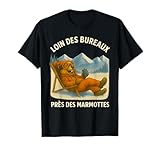Illustration originale d’une marmotte détendue en tenue de montagne, installée dans un transat face aux sommets enneigés. Un visuel humour montagne qui évoque, l’évasion, la nature et l’esprit après-ski loin du stress du quotidien, du travail et du bureau.