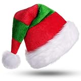 MOHYS Plush Christmas Hat For Adult Elf Hat for Christmas Holiday Party Decoration Xmas Classic Dress up