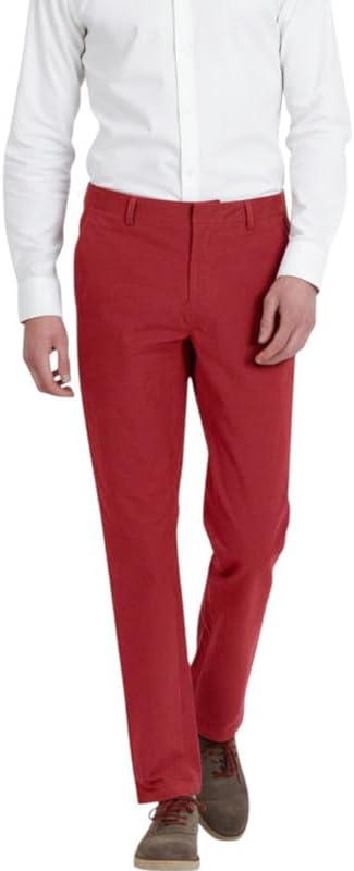 Mens Classic Fit Suit Pants Flat Front Formal Dress Pants for Business & Wedding