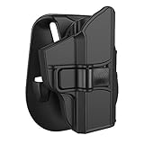 OWB Holsters Compatible with Sig P365, Adjustable Paddle Holster for Sig Sauer P365 9mm Pistol, Polymer Outside Waistband Open Carry Belt Holsters with Full Cover Trigger Index Finger Relase, RH