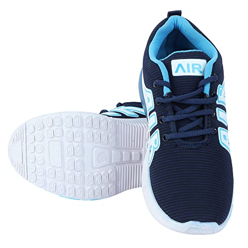 Aedee Boy's Running Shoes | Lace up, Lightweight, Casual Shoes for Sports, Ideal for Parks, Outdoor, Walking & All Day Casual Wear(ADE-SR01_Blue)
