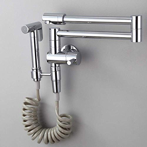 Grifos de agua clásicos, grifo Grifo de agua Tome una ducha Columna de agua Grifo de bronce en el lavabo de la pared Grifo de cocina frío simple Lavabo Fregadero Lavadero Piscina Telesbidet Grifo Bide