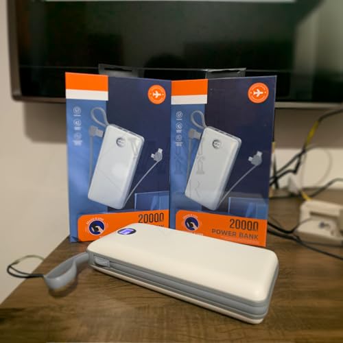 Carregador Portátil Power Bank 20000mah - Turbo Universal Com Display Digital E USB Rápido Potente O