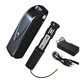 48V Electric Bike Battery 48V 16Ah Ebike Battery E Bike Batteries Replacement with 2A Fast Charger, 30A BMS, USB Charge Port and Lock for 0-1000W Motor Electric Bicycle