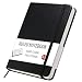 ojussa A5 Notebook 200 Pages Leather Journal Notebook Hardback Notepad with Bookmark, and Elastic Closure 14.5 x 21.5 cm,for School Office Home Business Writing