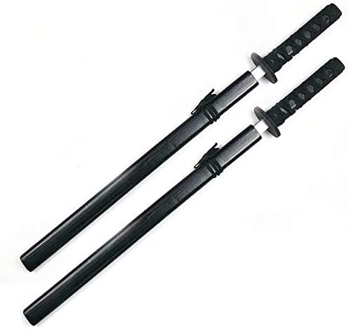 Sunny Hill 2pcs Japan Samurai Wood Sword Toy Show Prop Katana Child Play 28.7inch PK Fencing Toy