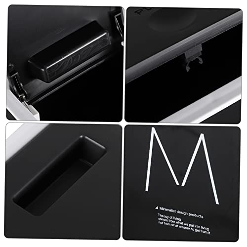 Hemobllo Plastikbehälter Mit Deckel Mülleimer Aus Kunststoff Kleiner Abfallbehälter Für Küche Und Bad Weißer Behälter Mit Deckel Für Haushalt – Bild 8