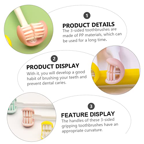 Healeved 3 Pz Spazzolino a Forma di u Spazzolino