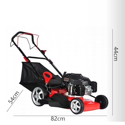 Self-Propelled Grass Cutting Machine, 20 inch Small Grass collectioner, Park Greening Gasoline Lawn Mower, 4400W 60L Grass Bag, 51 cm Cutting Width, 25-75 cm Adjustable 7 Cutting Heights - Image 4