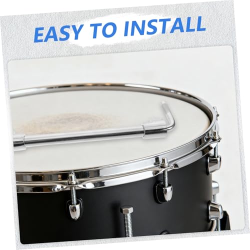 Abrazadera para cowbell Mikinona Dual Rod, soporte metálico ligero para batería y aro de bombo, con instalación rápida para creación y actuación musical miniatura 5