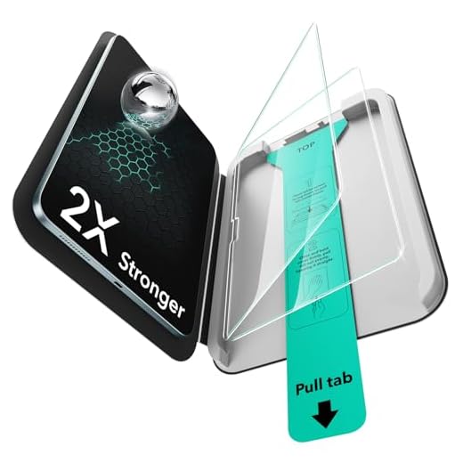 ESR 2 Pack Screen Protector for iPad Air 11 Inch M3/M2 2025/2024 (7th/6th Generation), 9H Tempered Glass Film with UltraFit Tray, Apple Pencil Support, Scratch Resistant, HD Clarity, Bubble Free