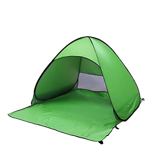 Tente de plage pop-up protection UV UPF 50+ avec piquet et sac de transport