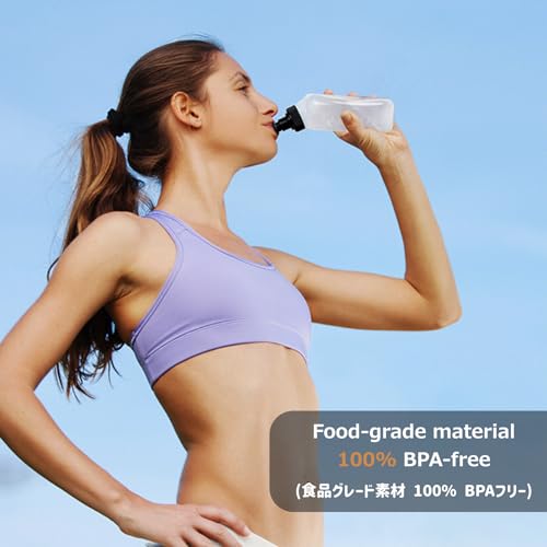 Image of Azarxis Running Water Bottles Flask BPA Free Leakproof Hydration Vest Packs Waist Belt Replacement for Triathlon Marathon Hiking Cycling Climbing Runner
