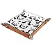 Panda mignon noir et blanc Plateau en cuir, plateau de chevet, plateau de rangement, boite de rangement bijoux homme et femme, porte-clés, boite à langer, plateau valet de voyage
