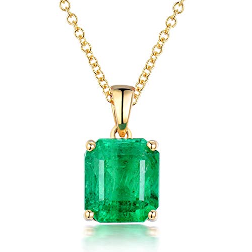 Colliers pendentif carrés émeraude pour illuminer vos tenues