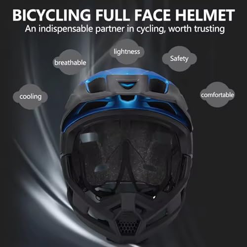 Casco de bicicleta ligero y resistente al viento con mentonera extraíble 6