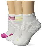 HUE Women's Air Cushion Quarter Top 3D Sole 3 Pack