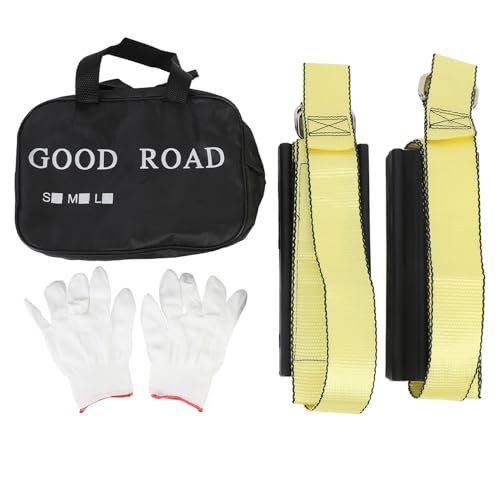 2 correas de tracción para neumáticos con guantes para camiones y SUV