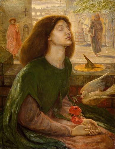 Affiche impression d'art Beata Beatrix de Dante Gabriel Rossetti image sur toile 60x90cm