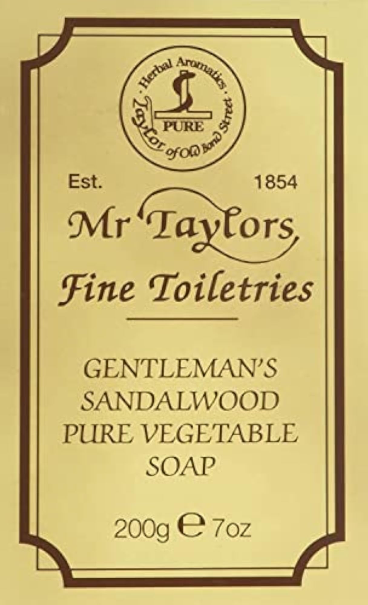 Taylors 200g Sandalwood Bath Soap, Gentle Cleanse Gift
