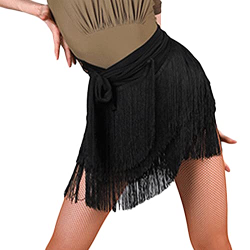 SEAUR Damen Quaste Latein Tanzrock Unregelmäßige Tango Rumba Salsa...