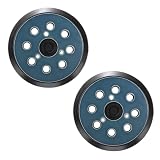 2 pezzi di platorelli di ricambio per levigatrice orbitale, Platorello Abrasivo platorello adesivo a 8 fori da 125 mm per BO5031, M9204, BO5021, BO5041743081-8 per DeWalt 151281-08 DW4388