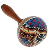 CIMAXIC インドネシアココナッツシェルサンドハンマー 子供向け 軽量 音楽パーティー用ノイズメーカー 高い率 ハンドパーカッション楽器 振るだけ音が出る 音楽玩具