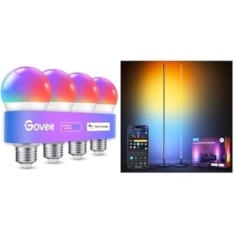 Govee Smart Light Bulbs Bundle Floor Lamp 2-Pack Cover