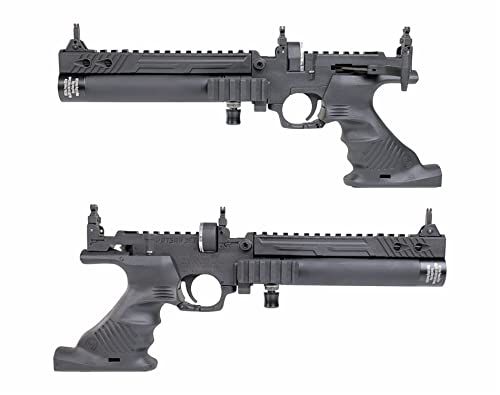 Hatsan Jet I Black .25 Cal Pcp Airgun, Air Pistol Converts To Air Rifle With Wearable4U .25 Pellets Bundle #TOP6