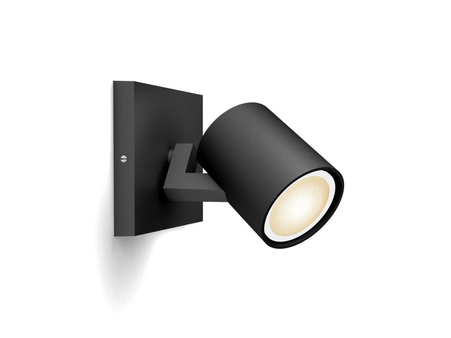 Philips Hue Runner White Ambience, 1 Faretto singolo Smart LED GU10 1x5W, Dimmerabile, Tutte le TonalitÃ di Bianco, , Controllo tramite App o Smart Speaker (Alexa, Google Home), Nero