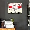 Metal Sign Plaque Poster Print Number One Arctic Monkeys Fan Lives Here Gift Dad Mum Man Cave Shed Home Bar Ref5744 (8x6 inches (Approx) 20cmx15cm) #1
