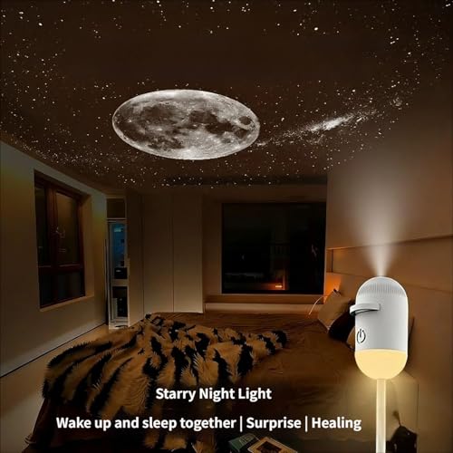 Galaxyes Projector, 5d Holographics Night Light Projector, Planet Projection Night Lamp 360 Degree Rotating Projection Light for Bedroom Living Room Atmospheres Lighting Enduring Led Atmospheres - Image 3