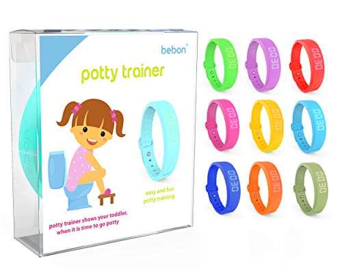 Potty Trainer – New Upgraded Version – Toilet Trainer for Kids Makes Potty Training Easier – Watch with Extra Wrist Band, Smaller Wrist Band Size, Water Resistant + More Colors (Teal+Pink)
