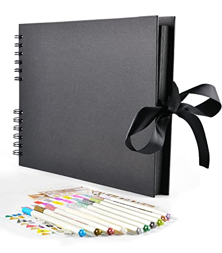 MULHIM Fotoalbum zum Selbstgestalten, 28x21cm Fotobuch zum Einkleben,...