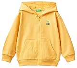United Colors of Benetton Chaqueta C/CAPP M/L 3bc1g501v Sudadera, Amarillo Girasol 315, 3 años Niños y Adolescentes